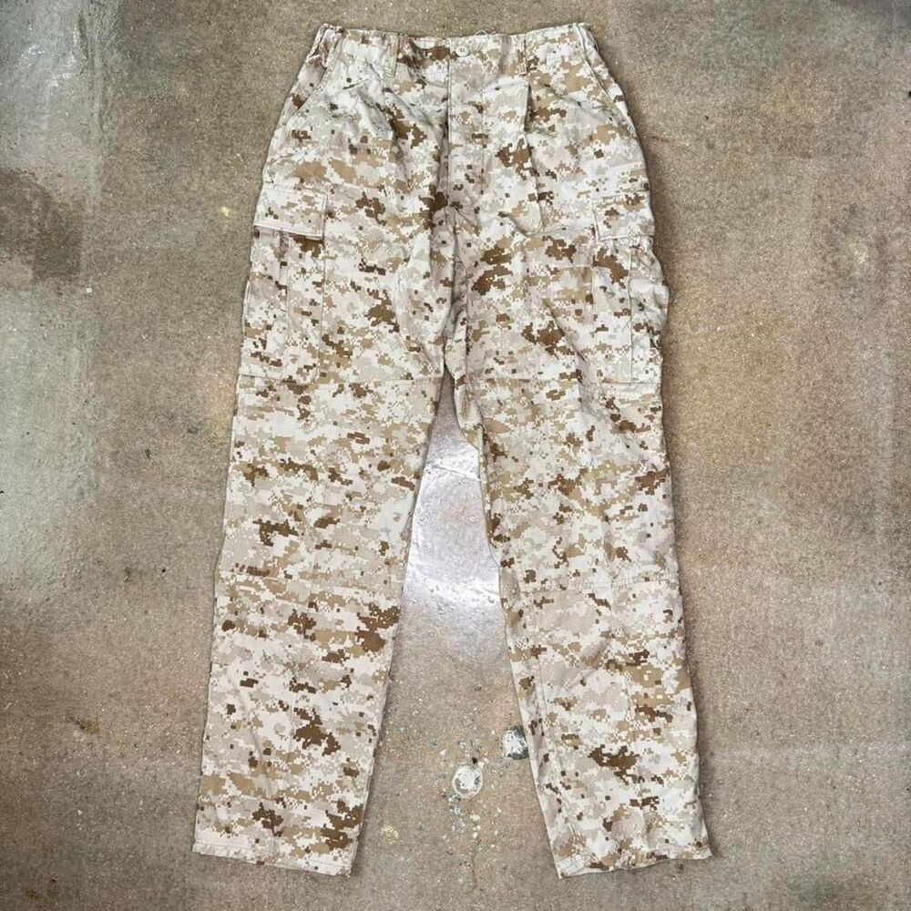 USMC MARPAT Desert Camo Combat Pants MCCUU Military Issue Ripstop Cargo Mens